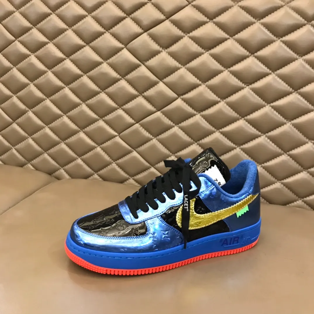 Men's shoes 💰p440 "*OUIS *UITTO*" x OFF-WHITE x Nike tripartite collaboration! Trendy and cool men's casual sports shoes with unrivaled color matching. The design idea basically continues the style of THE TEN. The Swoosh line and tongue label have a very familiar visual effect and are both fashionable and trendy! A must-have for fashionistas! The effect on your feet is absolutely stunning! (The original drawer packaging accessories are complete) Code number 38-45